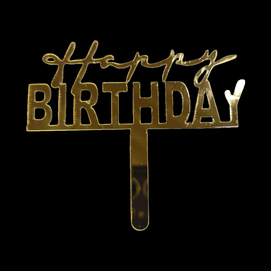Acrylic Birthday Topper 3" #14-10 PC's pack