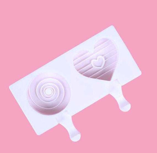 Swirl Round &amp; Heart Popsicle