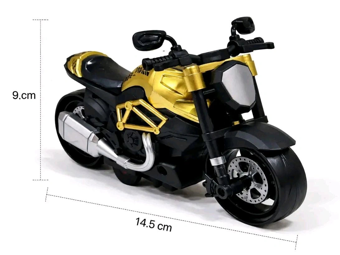 Cake Topper Ninja Bike Golden Colour