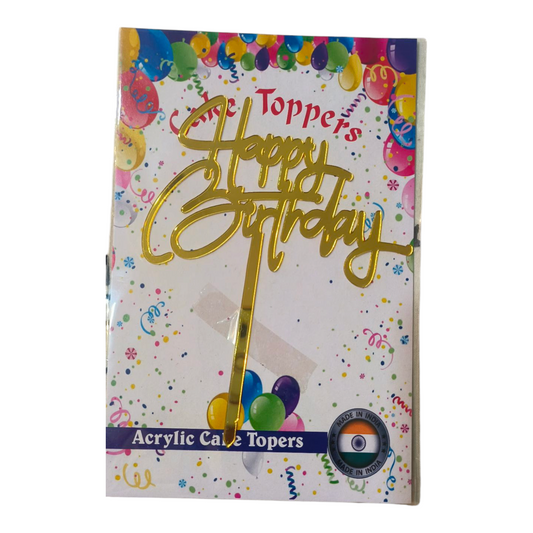 Happy Birthday Acrylic Topper 5''#13