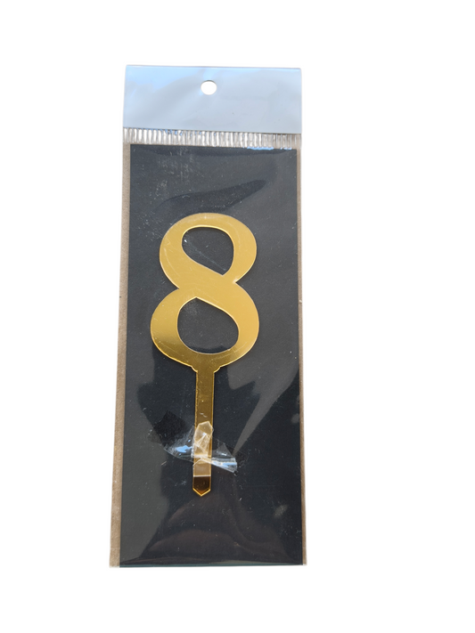 ACRYLIC NUMBER TOPPER 8
