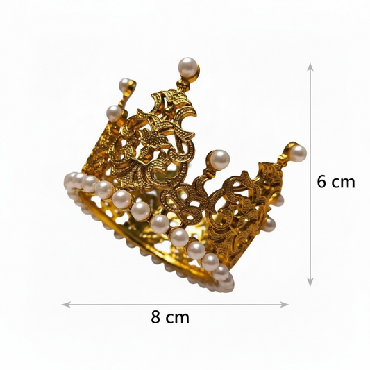 Plastic Cake Crown Pearl| FS14S|