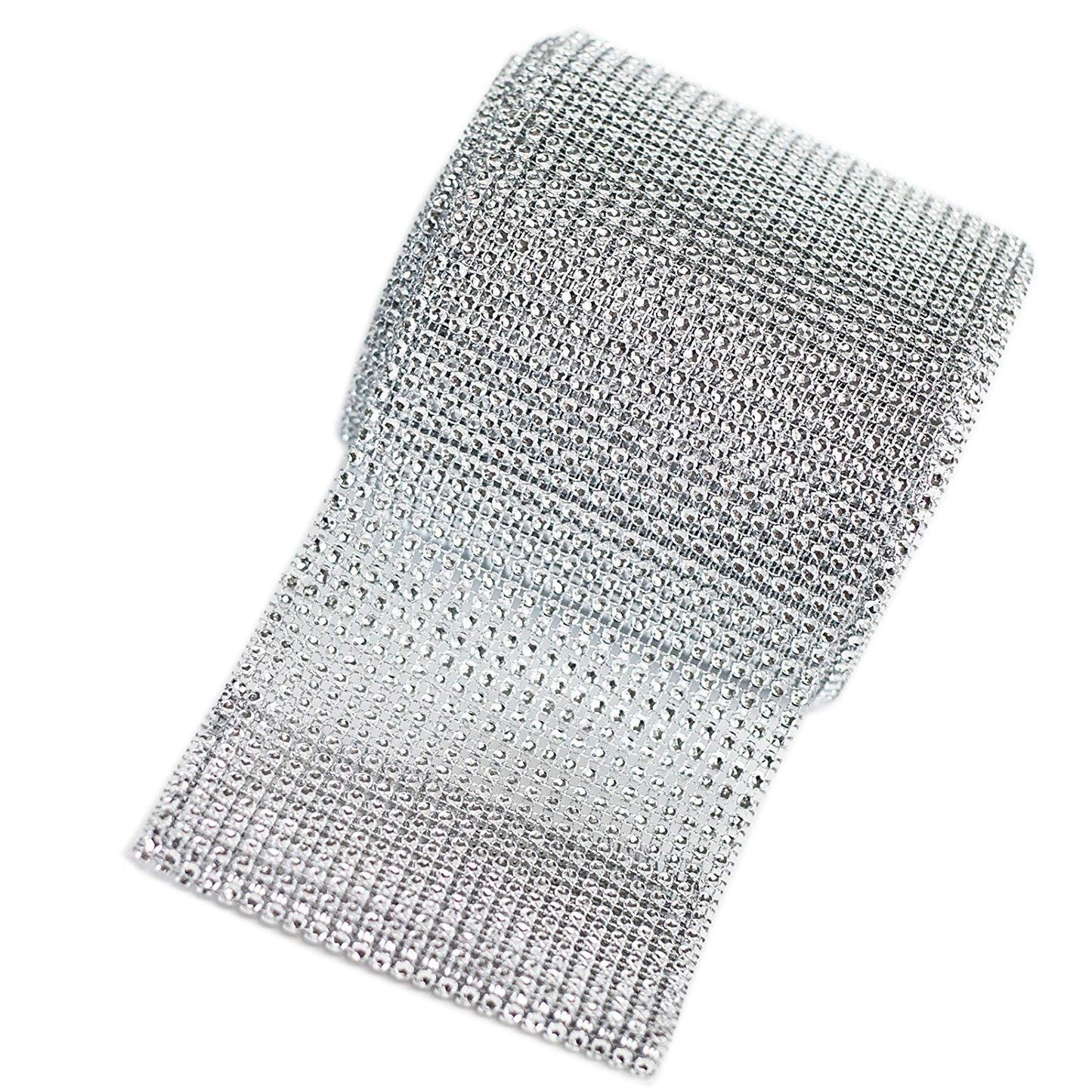 24 line Embroidered Silver Lace For Decoration,1 mtr Length