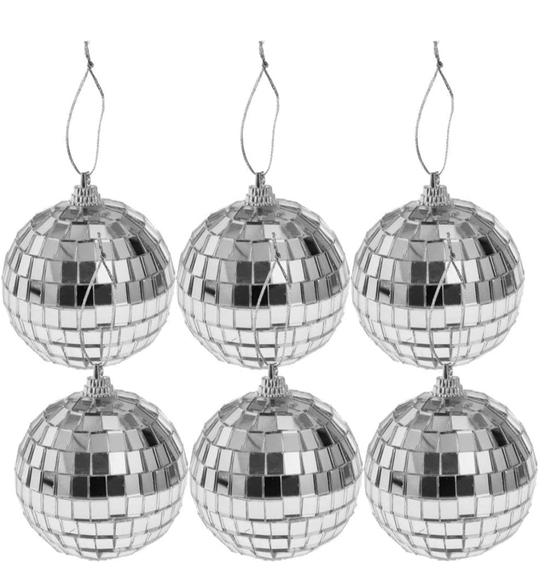 Mirror Disco Ball | 5 cm Size | 6 Piece Pack