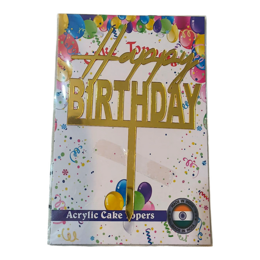 Happy Birthday Acrylic Topper 5''#35