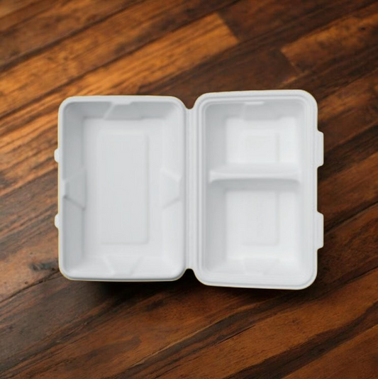 2 CP Bento/ Clamshell Box | 10 pcs Pack | Size 10*6