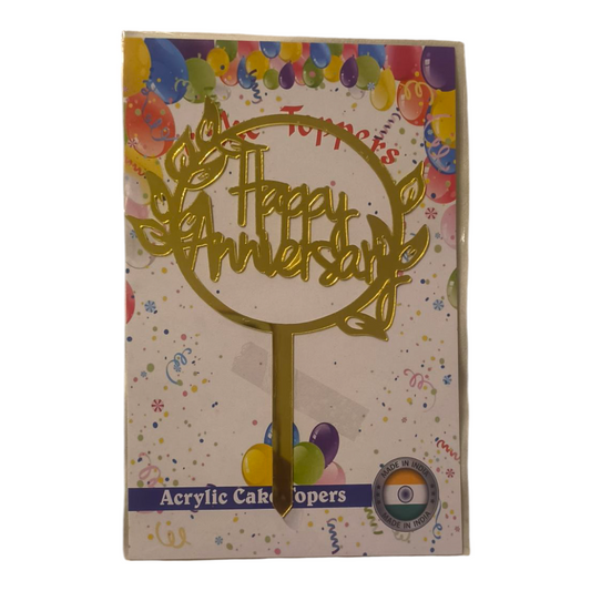 Happy Anniversary Acrylic Topper 4''#8