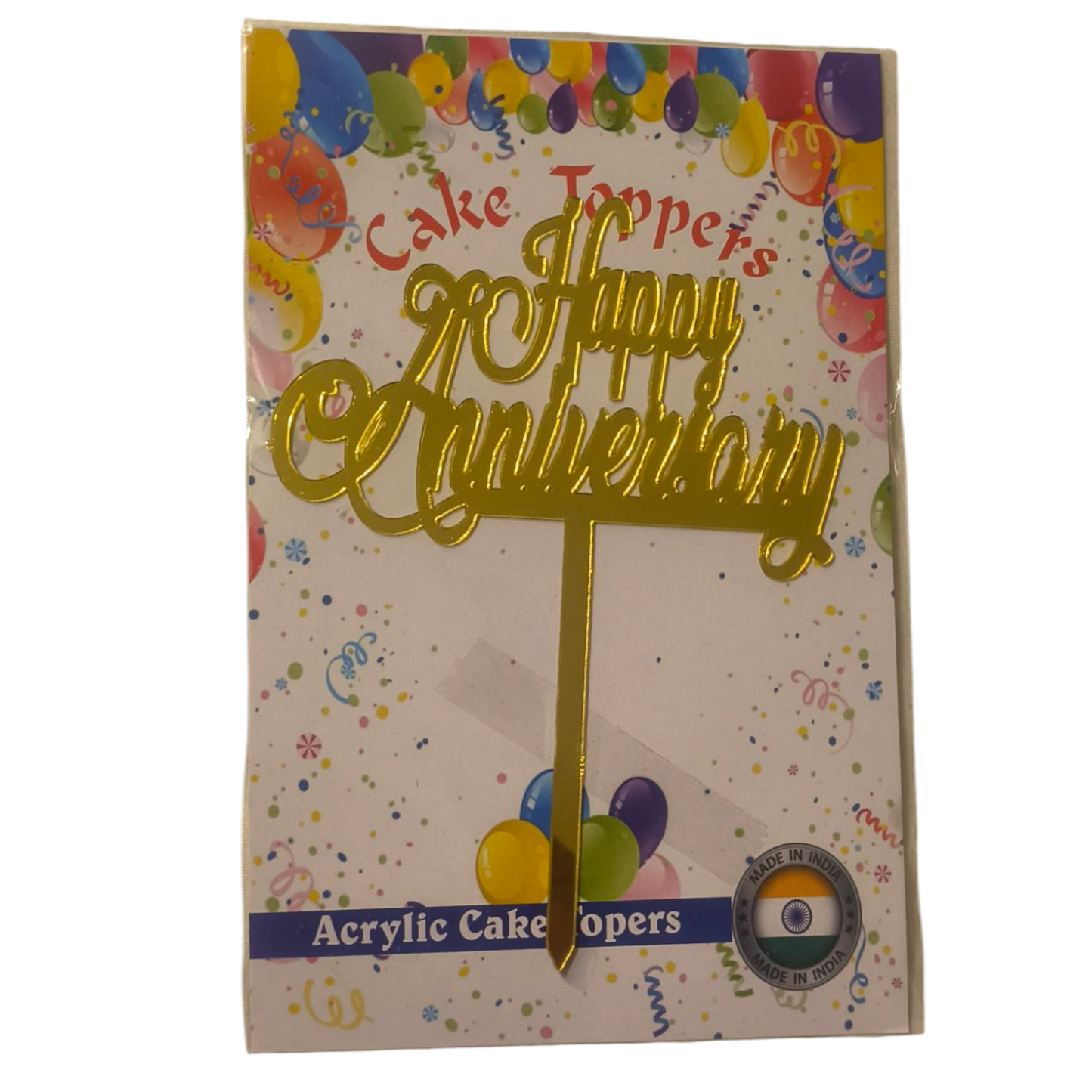 Happy Anniversary Acrylic Topper 4''#26