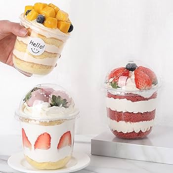 Dessert Glass | Boba Glass | 300.ml | 25 PC's pack