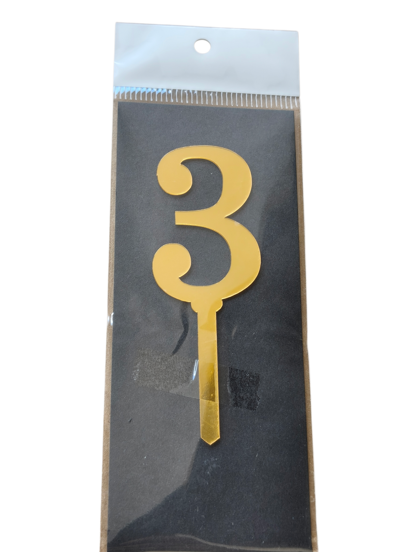 ACRYLIC NUMBER TOPPER 3