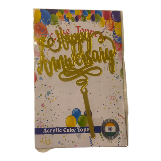 Happy Anniversary Acrylic Topper 4''#17