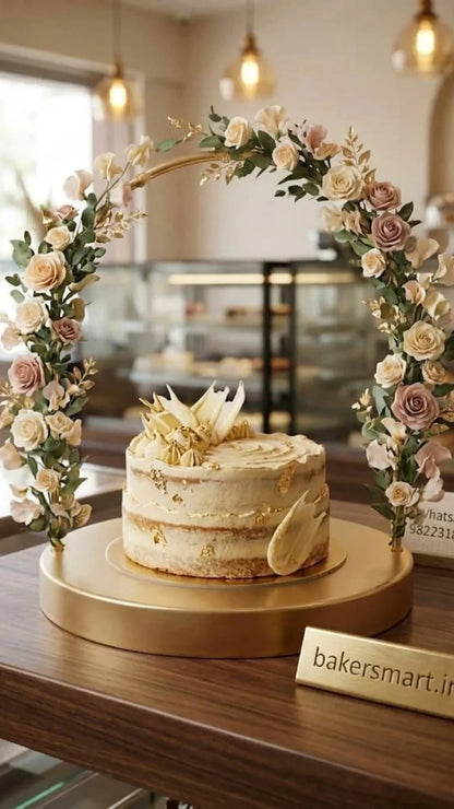 Metal Hoop Cake Stand size 12×12"