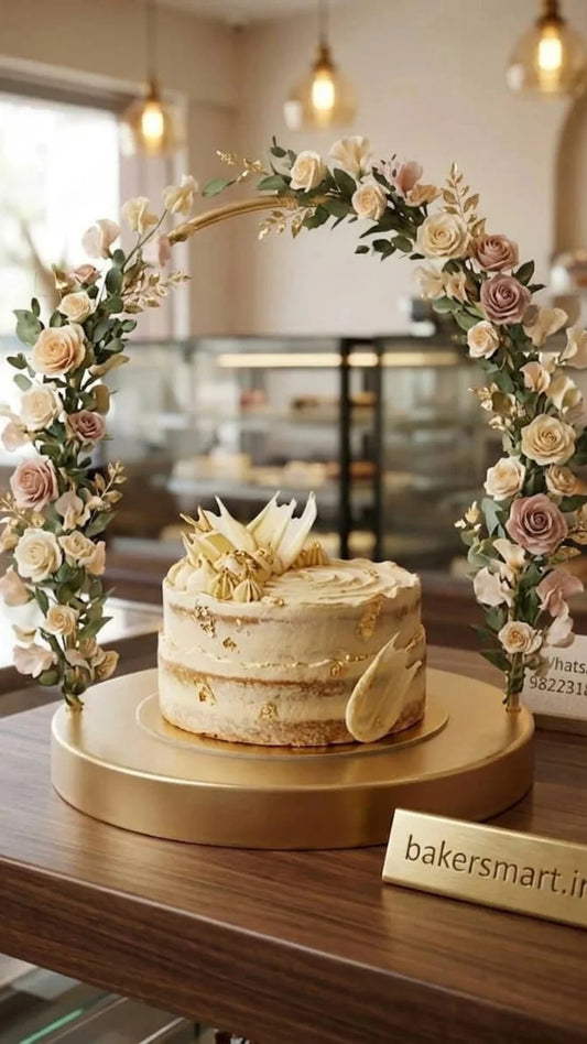Metal Hoop Cake Stand size 12×12"
