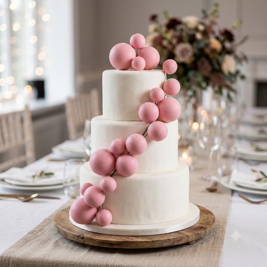 Faux Ball Multisize 20 pcs pack| Baby Pink
