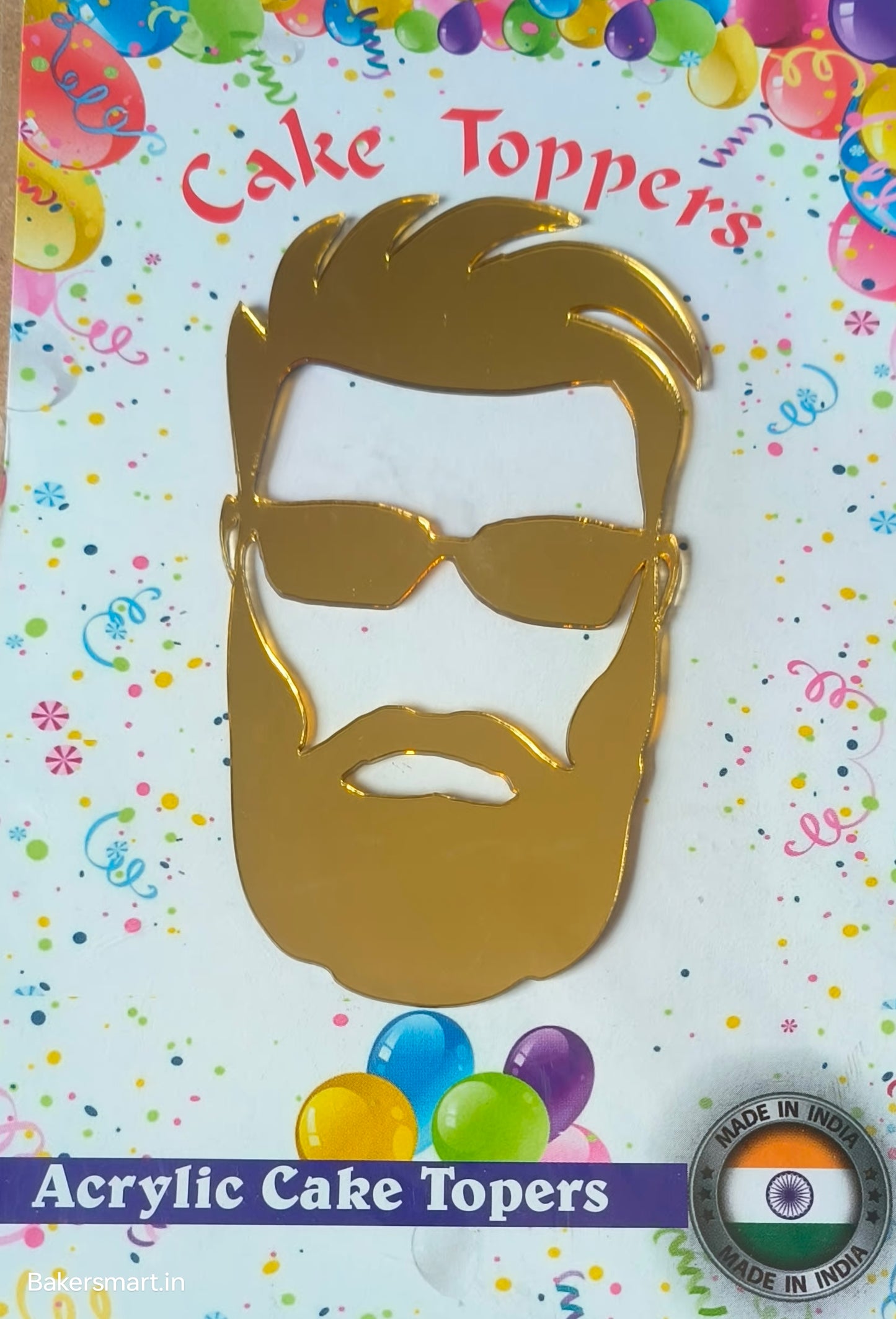 ACRYLIC MAN FACE CUT TOPPER