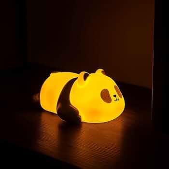 Panda Cake Toppers With Led Light