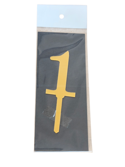 ACRYLIC NUMBER TOPPER 1