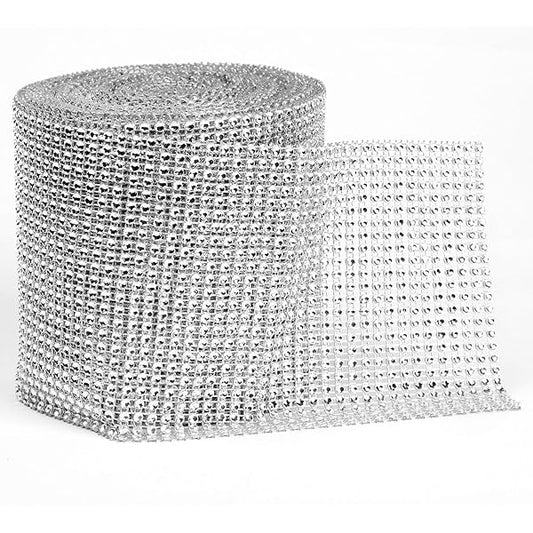24 line Embroidered Silver Lace For Decoration,1 mtr Length