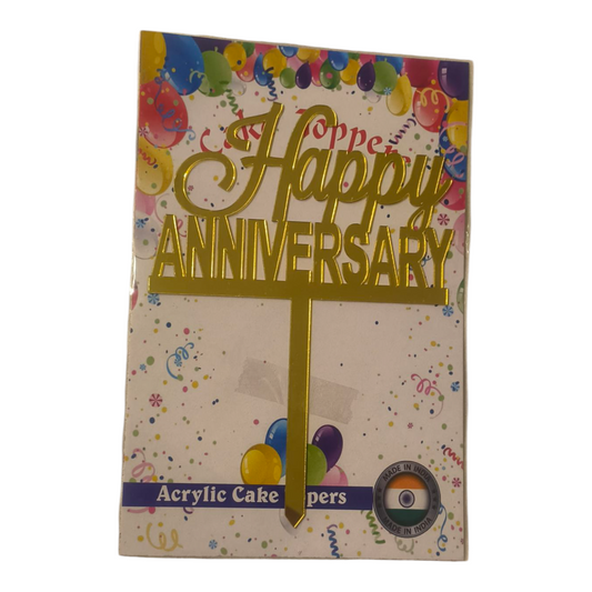 Happy Anniversary Acrylic Topper 4''#22