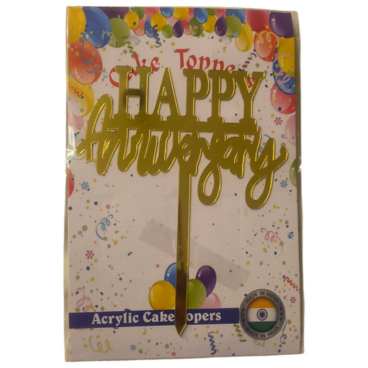 Happy Anniversary Acrylic Topper 5''#14