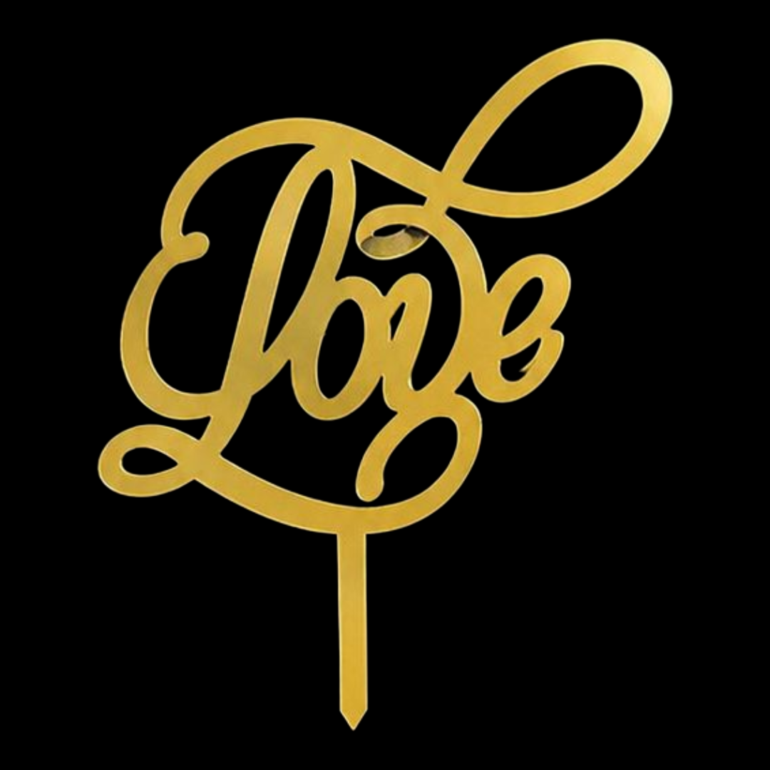 5" Acrylic Toppers Love #3