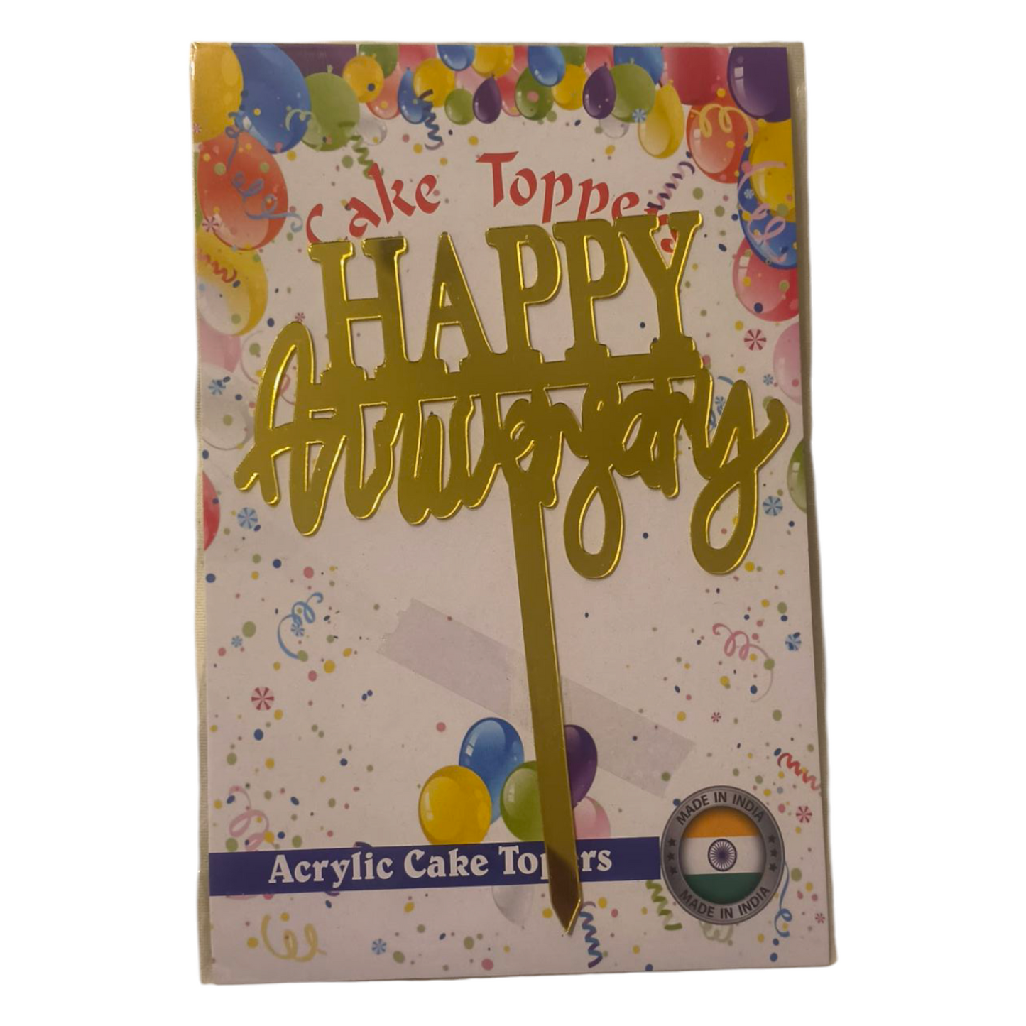 Happy Anniversary Acrylic Topper 5''#4