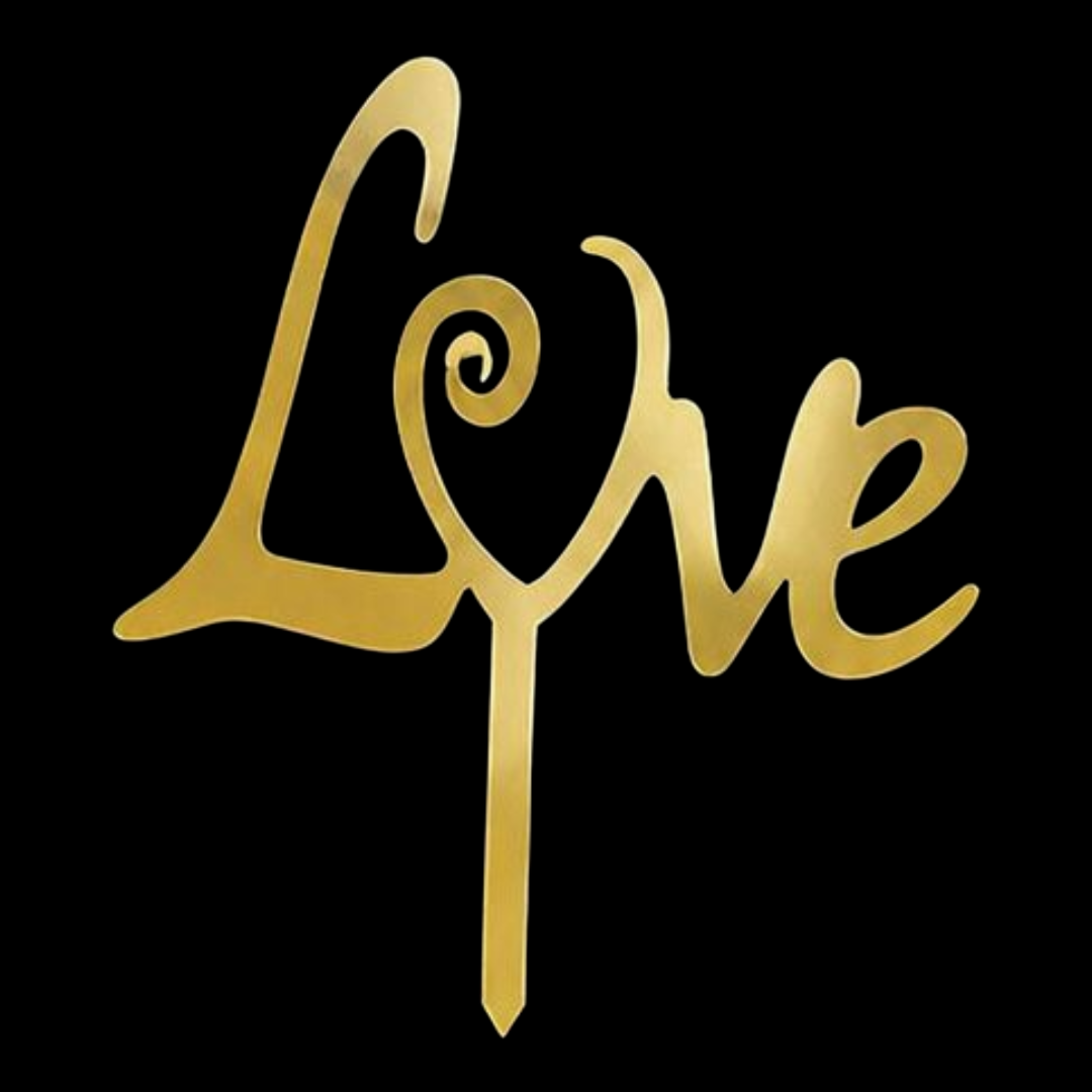 5" Acrylic Toppers Love #1