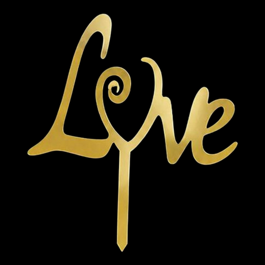 5" Acrylic Toppers Love #1