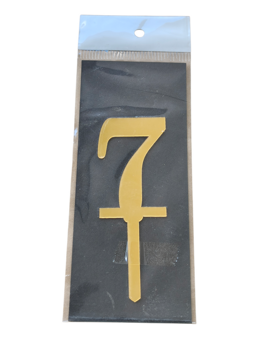 ACRYLIC NUMBER TOPPER 7