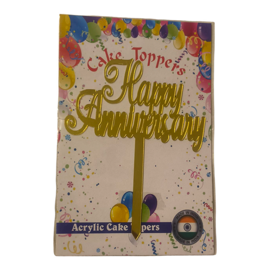 Happy Anniversary Acrylic Topper 4''#19