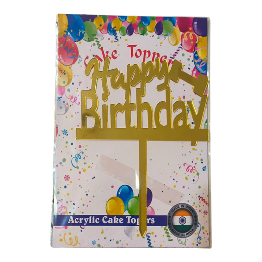 Happy Birthday Acrylic Topper 5''#22