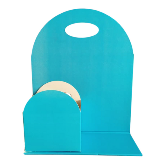 Blue Foldable Cake & Flower Hamper