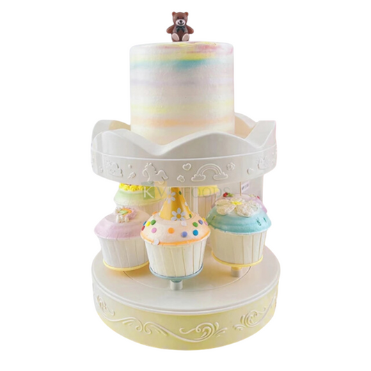 2 Layer Revolving Cup Cake Stand