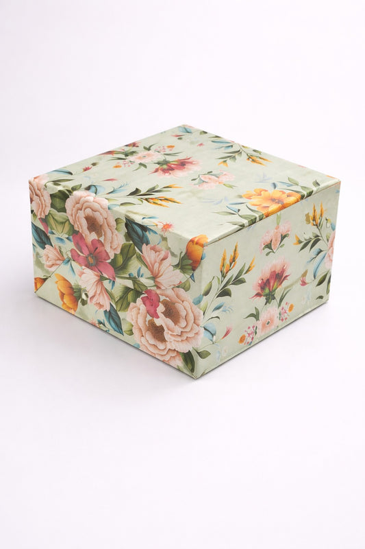 Cake Corrugated Box 8*8*5  Floral Printed 10 PCS PACK