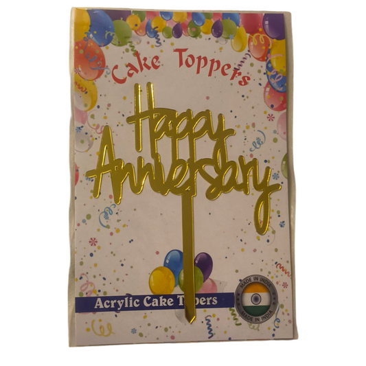 Happy Anniversary Acrylic Topper 4''#3