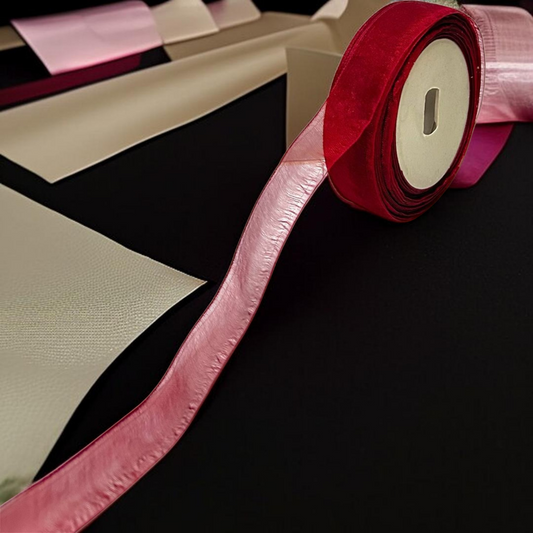 Premium organza Ribbon | size- 25 mm-|  Length -30 mtr|Red