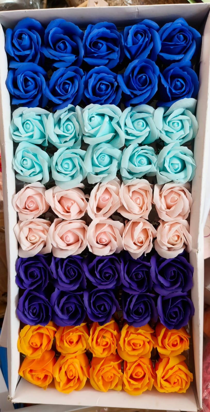 SCENTED ROSE FLOWER MIX COLOR PACK OF 50 PCS