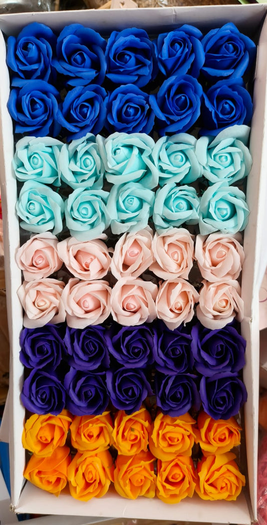 SCENTED ROSE FLOWER MIX COLOR PACK OF 50 PCS