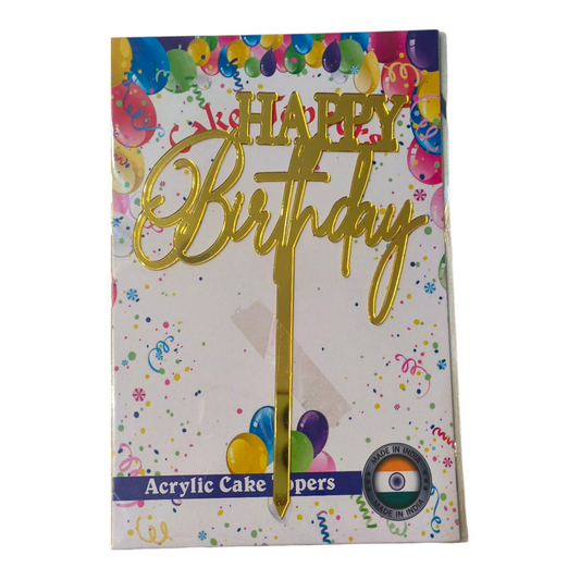 Happy Birthday Acrylic Topper 5''#11