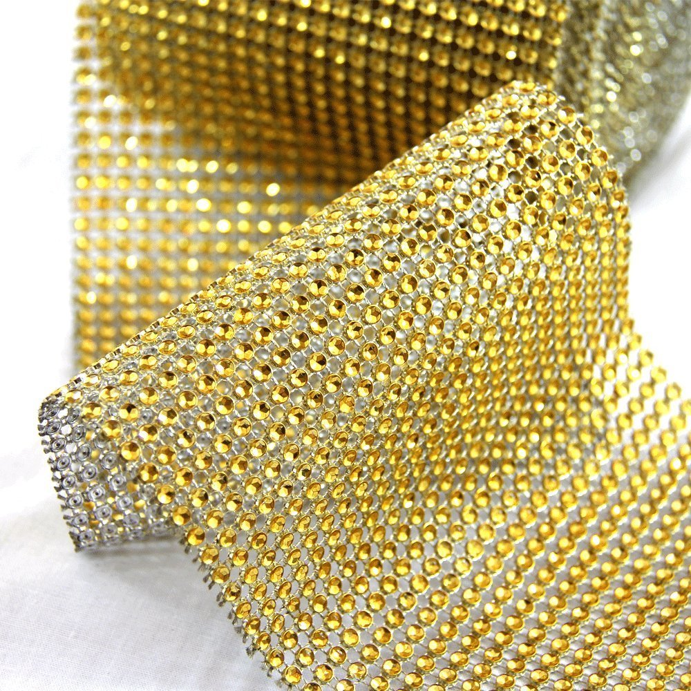 24 line Embroidered Golden Lace For Decoration,1 mtr Length