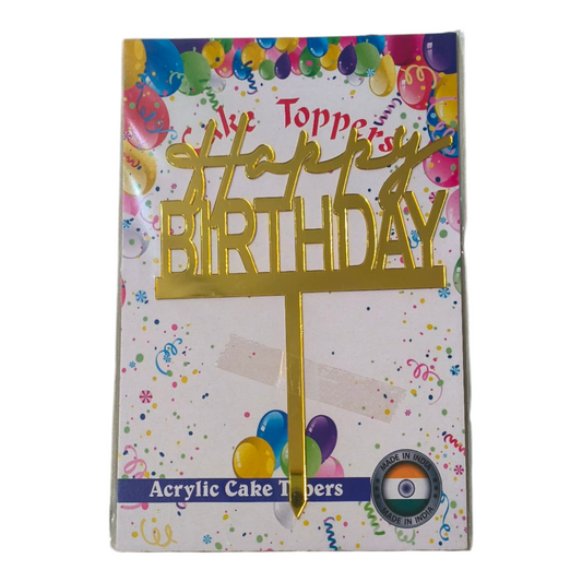 Happy Birthday Acrylic Topper 5''#40