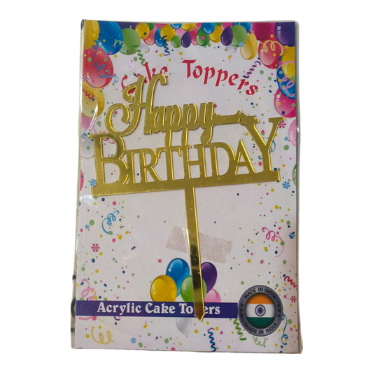 Happy Birthday Acrylic Topper 5''#43
