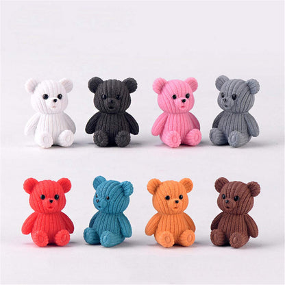 Cake Toppers 8 PC's Teddy BearSet Heavy