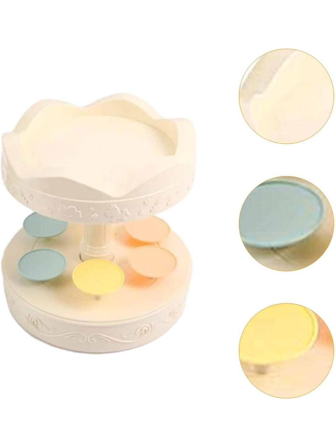 2 Layer Revolving Cup Cake Stand