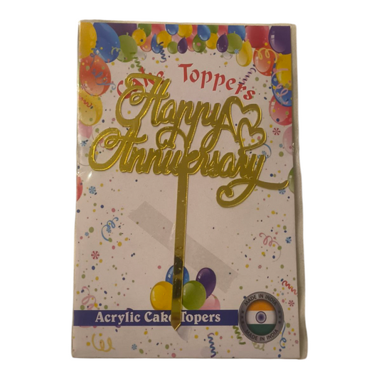 Happy Anniversary Acrylic Topper 4''#6