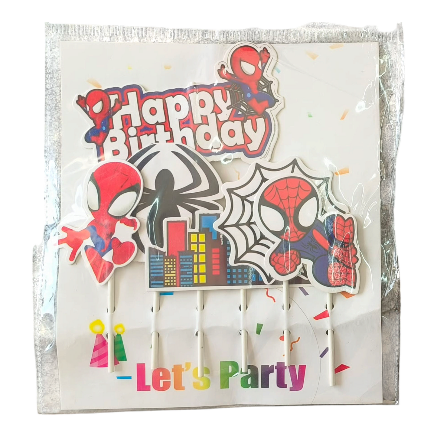 PAPER THEME TOPPER SPIDERMAN NEW