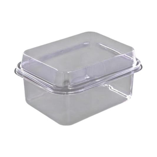 Plastic Clear Dessert Tub With Lid |10 PC's pack| 450 ml #5