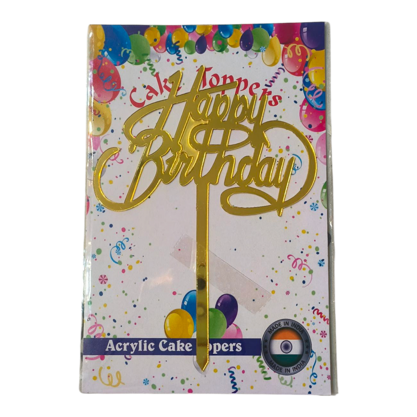 Happy Birthday Acrylic Topper 5''#10