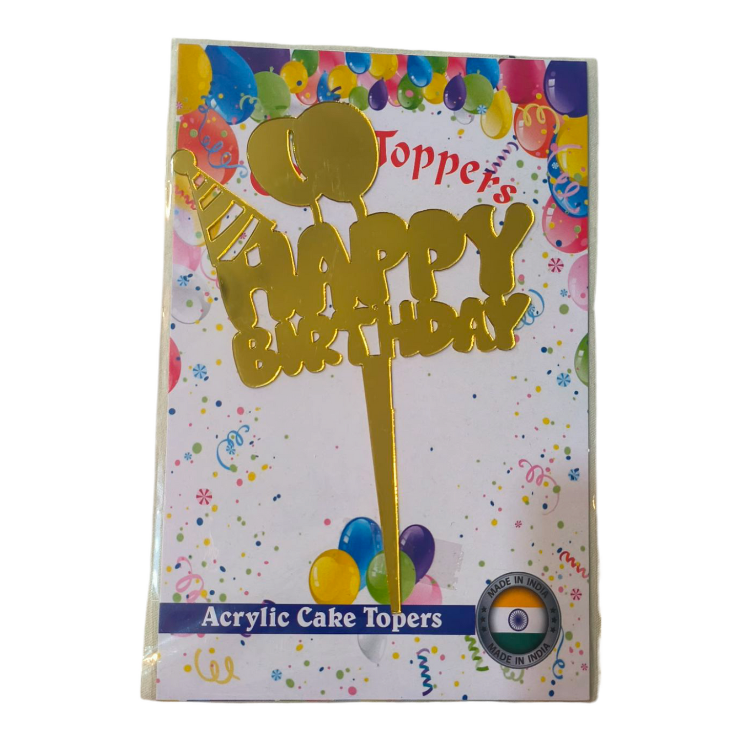 Happy Birthday Acrylic Topper 5''#17