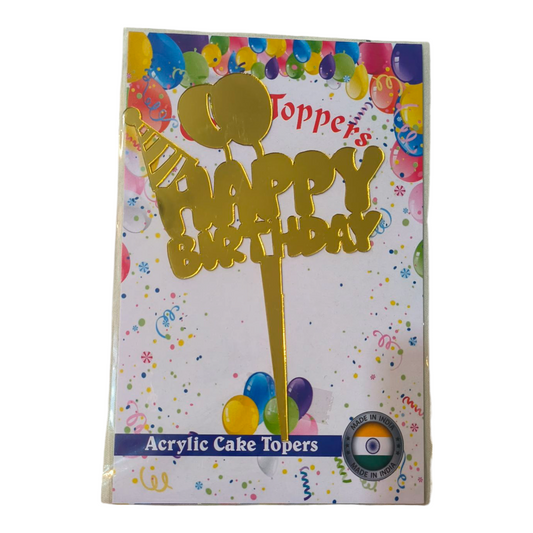 Happy Birthday Acrylic Topper 5''#17